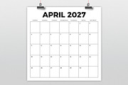 2027 Square Bold 12x12 Calendar, a Print Template by Running With Foxes (Thumbnail 2 of 5)
