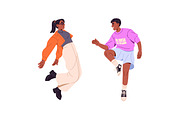 Happy people jumping set, a Person Illustration by PaperTrident (Thumbnail 2 of 6)