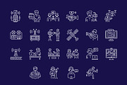 Media Icon Art Set, an Outline Icon by Prosymbols (Thumbnail 8 of 8)