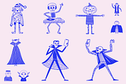 Playful Halloween Characters, a Seasonal Illustration by Danil Polshin (Thumbnail 1 of 10)