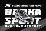 Broka - Sport Font, a Sans Serif Font by Vroz Studio (Thumbnail 5 of 7)