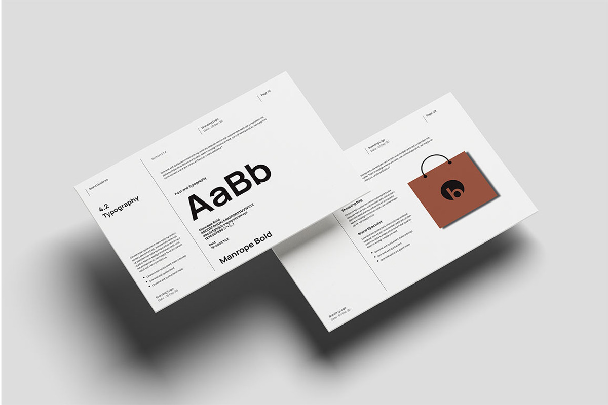 Brand Guidelines Template, a Presentation Template by yanindesign (Photo 6 of 6)