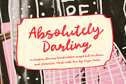 Absolutely Darling Bold Script Font, a Handwritten Font by Kaya Fonts (Thumbnail 1 of 40)