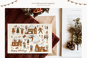 Christmas Bear Postcards & Gift Tags, an Animal Illustration by Yeticrab (Thumbnail 4 of 11)