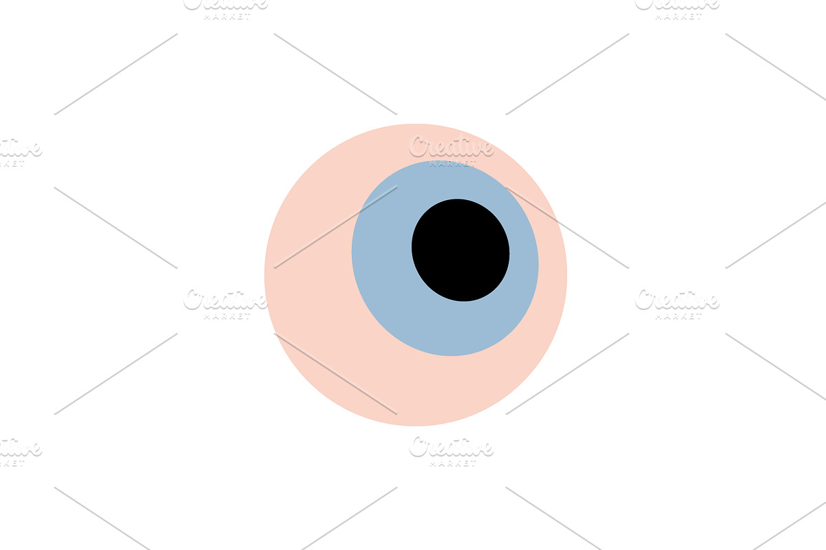 Eye. Human internal organ. Vector, an Object Illustration by GraphiShop