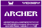 Archer font, a Font by weknow (Thumbnail 1 of 5)