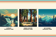 National Park Poster Illustrations, a Decorative Illustration by Vicarel Studios (Thumbnail 17 of 23)