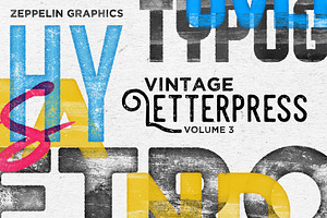 Letterpress Texture Effects Vol.3