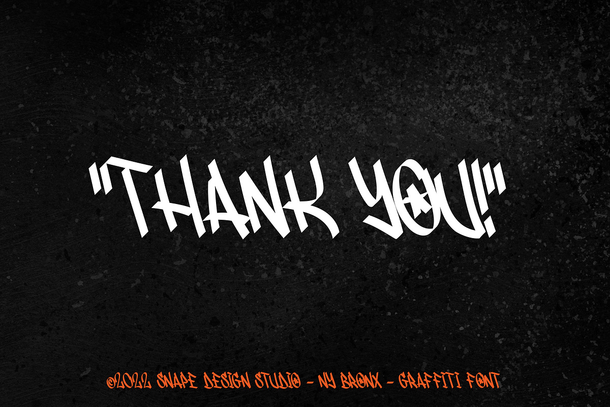NY Bronx - Graffiti Font, a Font by Snape Design Studio (Photo 5 of 5)