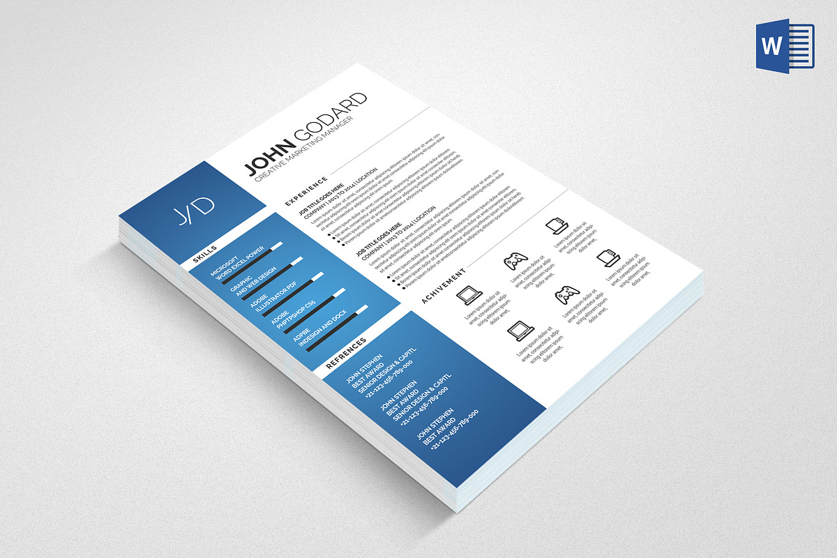 Professional Resume/CV, a Resume Template by graphicforest (Photo 3 of 4)