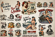 Retro Pin-Up Sublimation Bundle, an Object Graphic by GlitterCraft (Thumbnail 1 of 20)