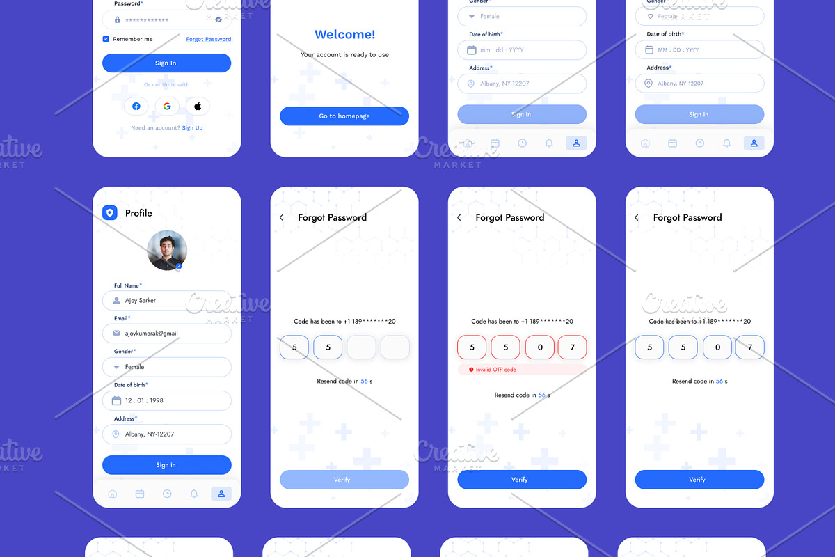 DoctorPlus - Medical Doctor App UI, an UI Kit Template by DesignsLab (Photo 7 of 9)