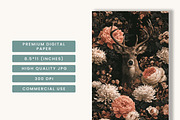 Dark Fantasy Deer Journal Paper, a Background Graphic by BusyDaydesign (Thumbnail 7 of 7)