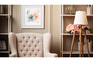 close interior frame mockup ai, a Background Photo by pikepicture