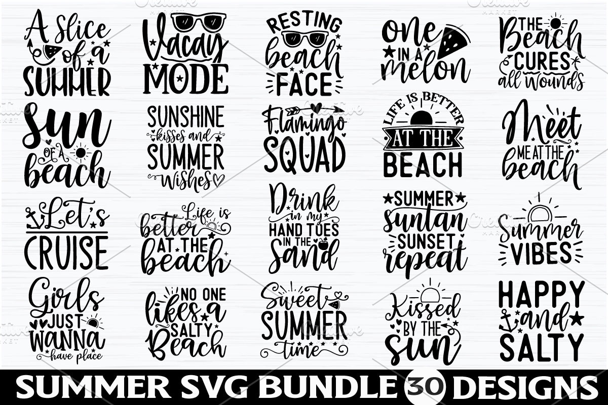 Summer SVG Bundle, a Graphic by Etcify (Photo 1 of 12)