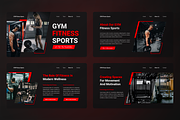 GYM Fitness Sports Google Slides, a Presentation Template by SquidPixey (Thumbnail 2 of 7)