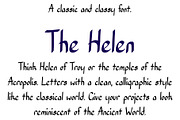 Font Helen Classical Calligraphy, a Sans Serif Font by PageLightStudios (Thumbnail 2 of 4)