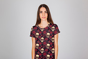 Gothic Skull Rose Seamless Pattern, a Pattern Graphic by HillTract (Thumbnail 5 of 5)