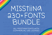 Miss Tiina Fonts - Font Bundle, a Handwritten Font by Miss Tiina (Thumbnail 1 of 7)