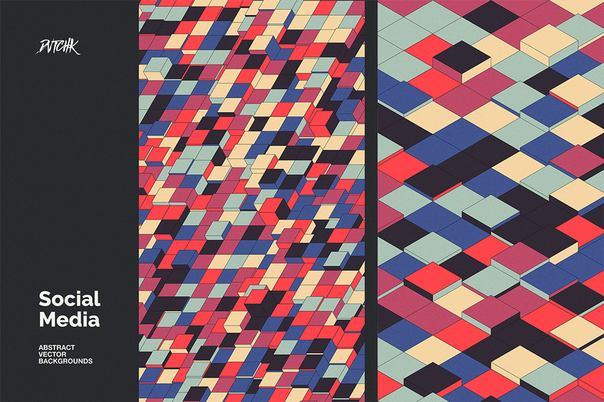 Social Media Vector Backgrounds V 03, a Background Graphic by dvtchk (Photo 6 of 10)