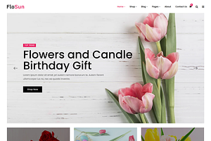 Flower Shop HTML5 Template - FloSun