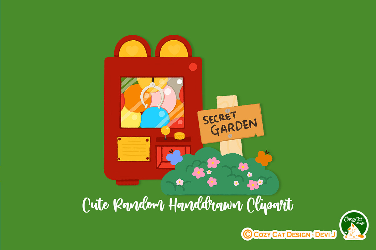 Cute Random Handdrawn Clipart, an Object Graphic by Cozy Cat Design (Photo 2 of 3)