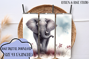 Watercolor Elephant 20oz Tumbler, an Animal Illustration by Raven&RoseStudio (Thumbnail 2 of 3)