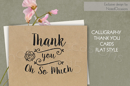 Kraft Paper Thank You Cards