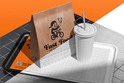 Fast Food Branding Kit Mockup, a Packaging Mockup by graphicsauce (Thumbnail 2 of 4)