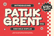 Patuk Grent - Sign Bold Display, a Handwritten Font by twinstd (Thumbnail 1 of 9)