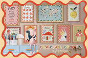 PLAYFUL PRINTS - Whimsical Posters, a Background Graphic by Purple (Thumbnail 1 of 11)