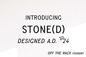 Stone D Hand Drawn Font