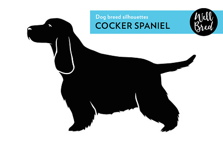 Cocker Spaniel Vector Silhouette