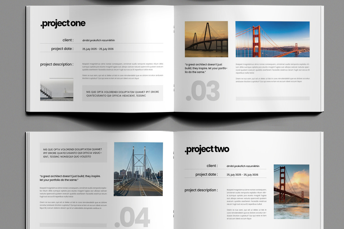 Architecture Portfolio Template, a Brochure Template by ContestDesign (Photo 4 of 5)