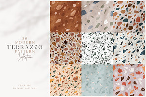 30 Terrazzo Seamless Pattern Kit