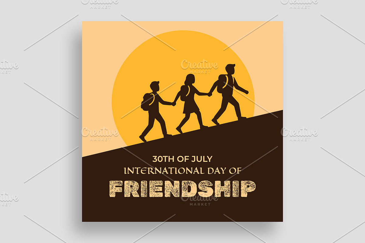 International Day of Friendship Post, a Social Media Template by nandinigraphics (Photo 2 of 3)