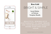 Rose Gold Bright and Simple Desktop, a Social Media Template by life i design by Nicki (Thumbnail 3 of 3)