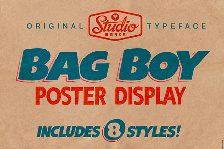 Bag Boy | Poster Display Type, a Sans Serif Font by StudioWorks