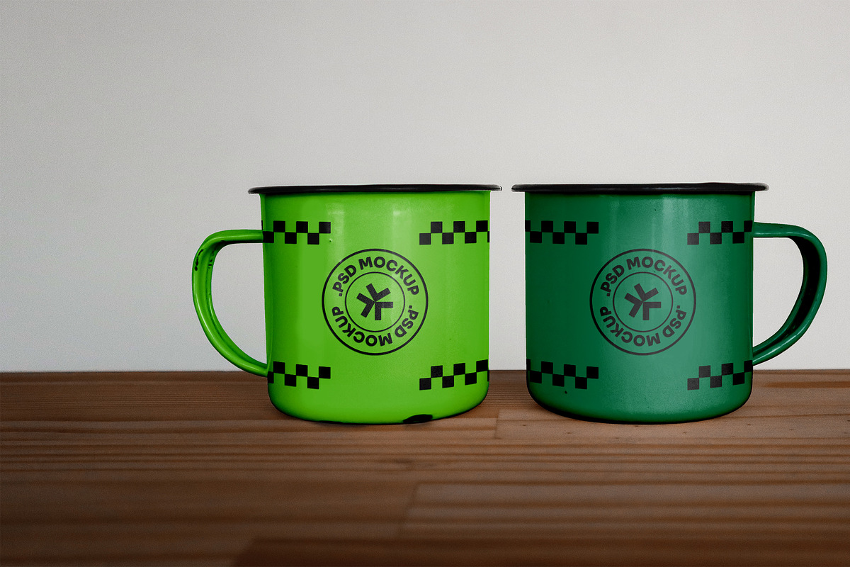 Enamel Mug Realistic Mockups Pack, a Cups & Container Mockup by rodrigofkaminski (Photo 6 of 7)