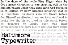 Baltimore Typewriter - basic pack