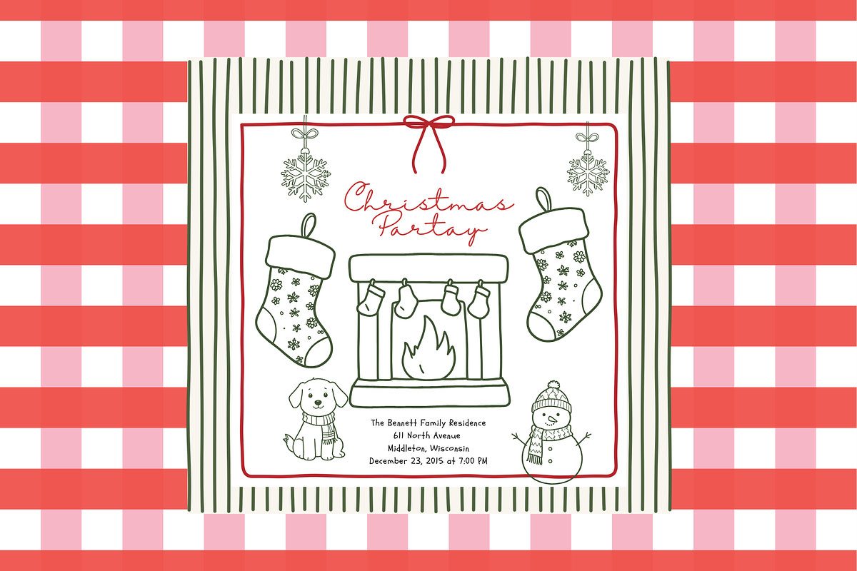 Christmas Frames Whimsy Set, a Seasonal Illustration by digital.incubator.yum (Photo 16 of 18)
