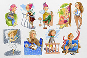 Color illustration about the girl, an Illustration by katyabuslaeva (Thumbnail 2 of 4)