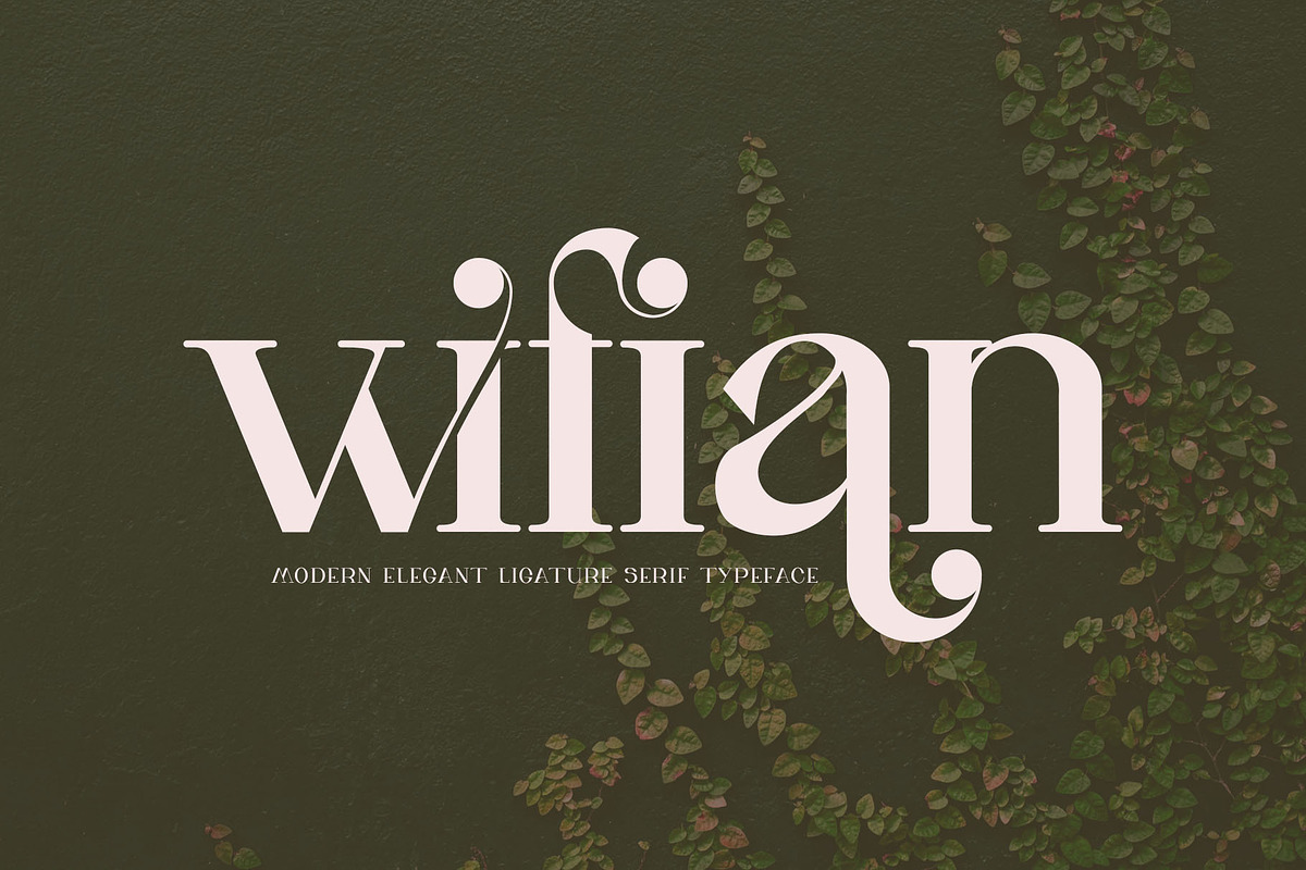 wifian Ligature Serif Typeface, a Serif Font by Humaira_std (Photo 1 of 11)
