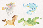 Fairy tale watercolor set, an Illustration by Love Watercolor Store (Thumbnail 4 of 9)