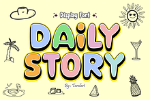 DAILY STORY - Playful Display Font