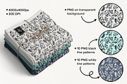 Winter Doodle Patterns set, a Pattern Graphic by Ekaterina Goncharova (Thumbnail 3 of 7)