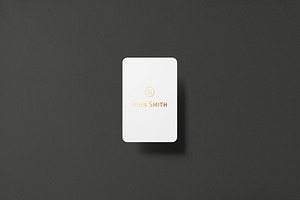 8.5x5.5 Business Card Mockup