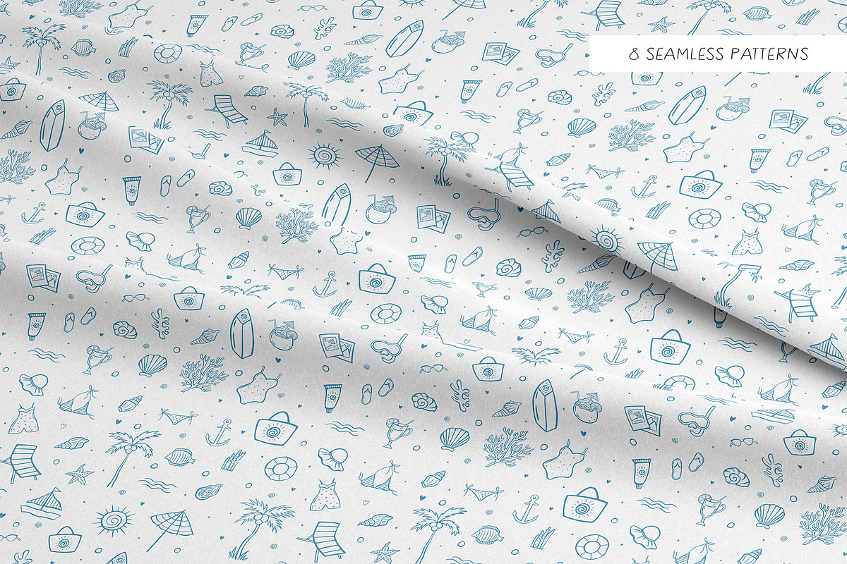 Coastal Vibes Minimal Summer Doodles, an Object Graphic by roskque (Photo 7 of 8)