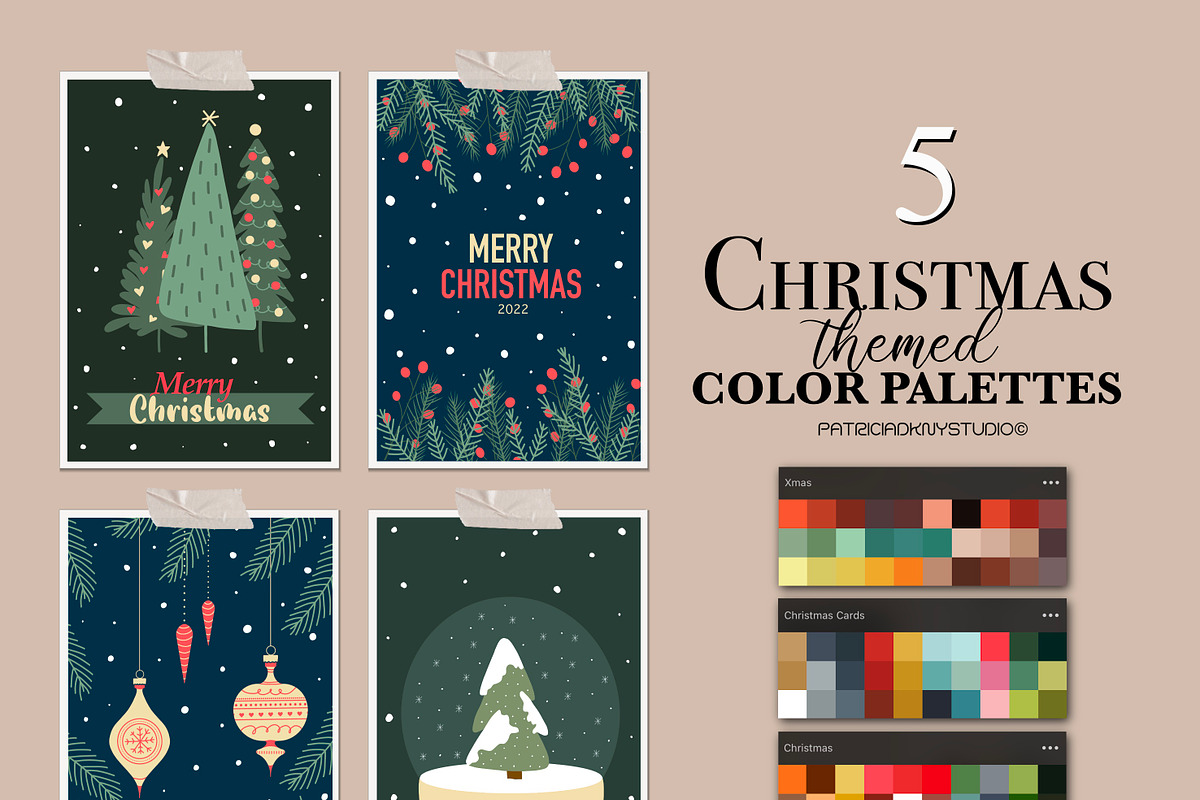 Procreate Christmas Card Creator, a Brush Add-On by PDknyStudio (Photo 9 of 9)