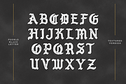 Pueblo Blackletter - 4 Styles, a Script Font by Millieangelo (Thumbnail 5 of 8)